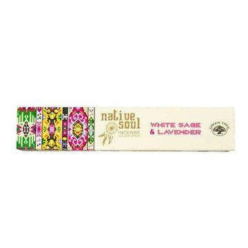 Green Tree Native Soul White Sage &amp; Lavender Incense Sticks