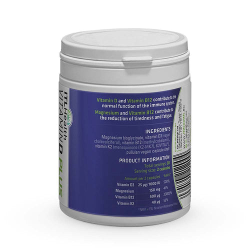 ITL Health Vitamin D PLUS label
