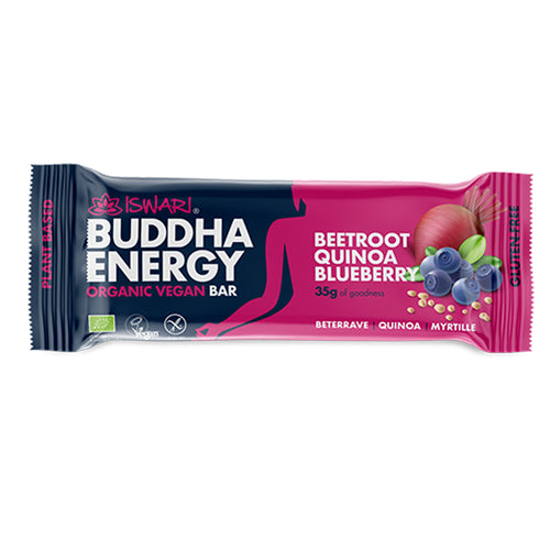 Iswari Buddha Energy Bar Beetroot, Quinoa and Blueberry