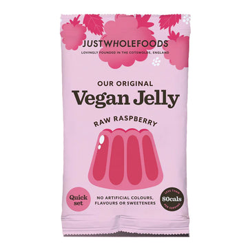 Just Wholefoods Vegan Raspberry Jelly Crystals