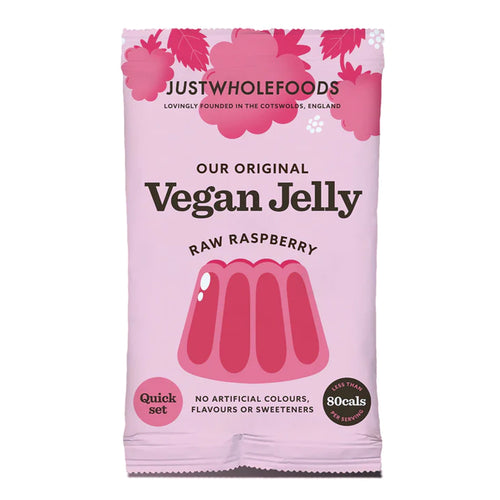 Just Wholefoods Vegan Raspberry Jelly Crystals