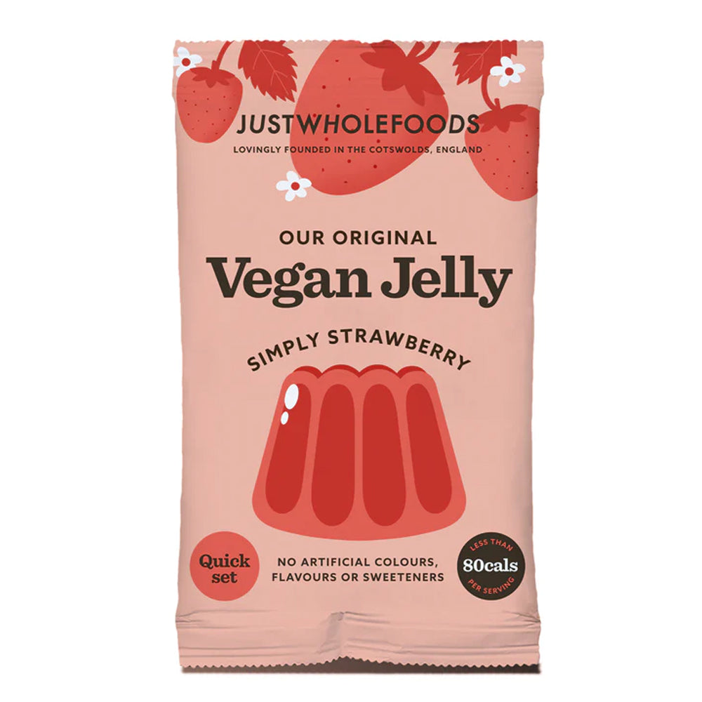 Just Wholefoods Vegan Strawberry Jelly Crystals