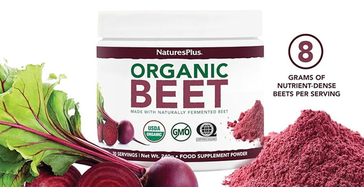 20% off Nature's Plus Organic Beetroot Powder