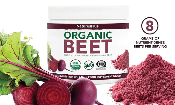 20% off Nature's Plus Organic Beetroot Powder