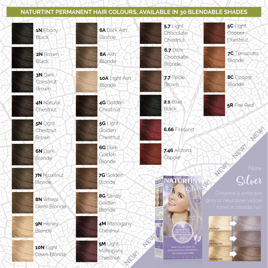 Naturtint Permanent Hair Colour Gel colours