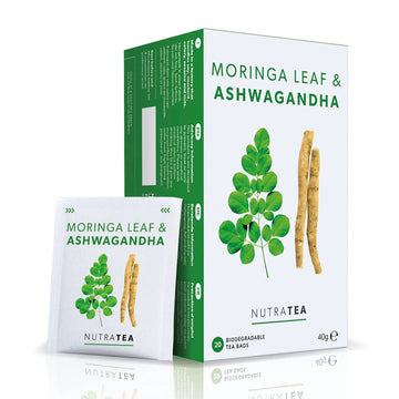 NutraTea Moringa Leaf &amp; Ashwagandha Tea