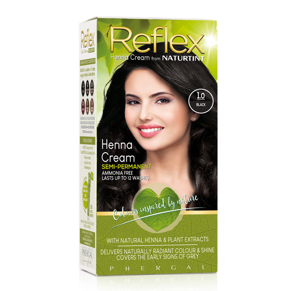 Naturtint Reflex Semi-Permanent Henna Cream - 1.0 Black