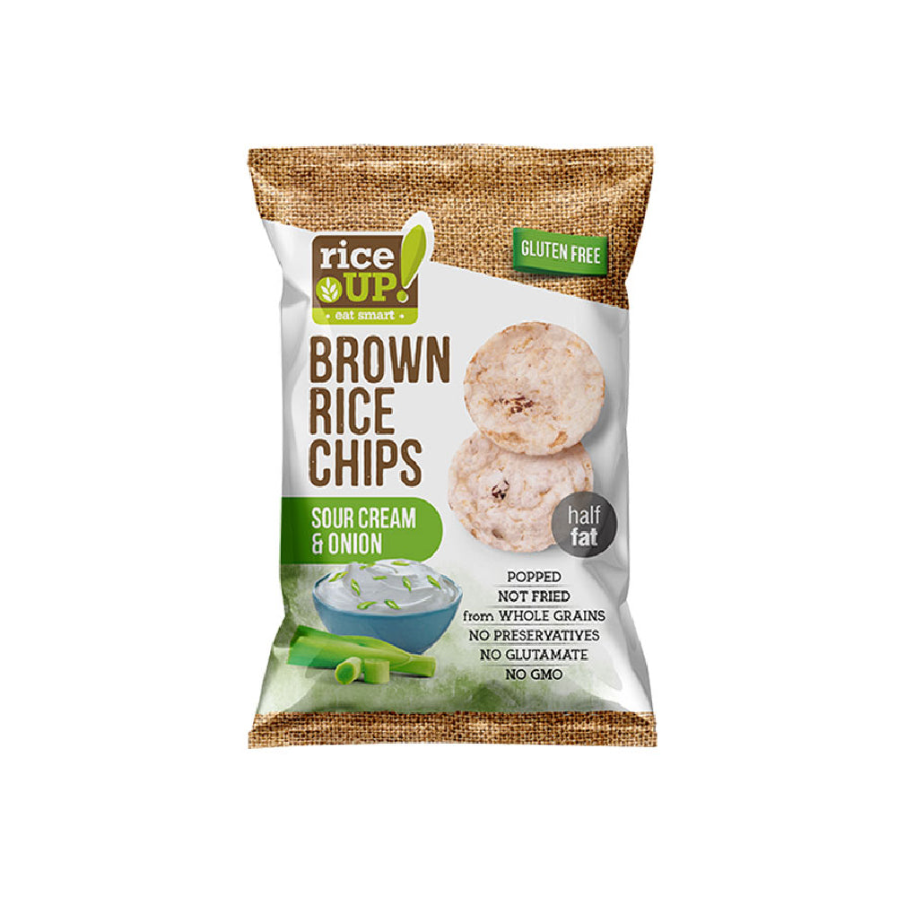 Rice Up Cream &amp; Onion Brown Rice Chips