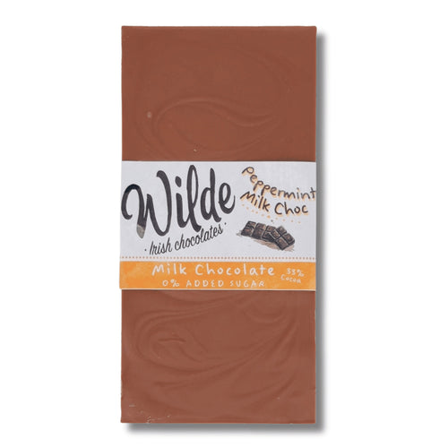 Wilde Irish Chocolate 0% Added Sugar Peppermint Milk Chocolate Bar