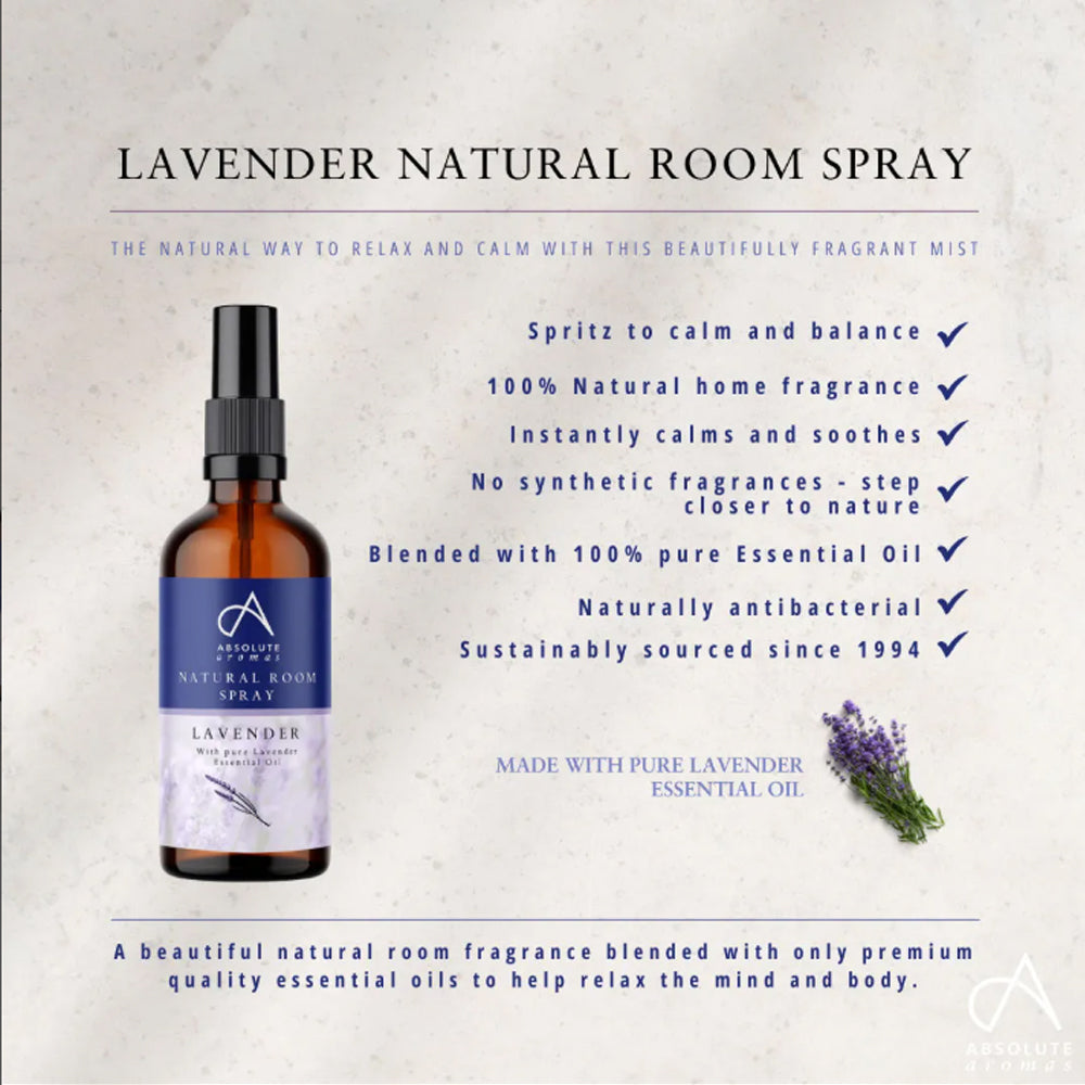 Absolute Aromas Lavender Natural Room Spray
