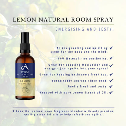 Absolute Aromas Lemon Natural Room Spray