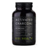A black bottle of Kiki Health Activated Charcoal Powder, 70g, on a clean white background.