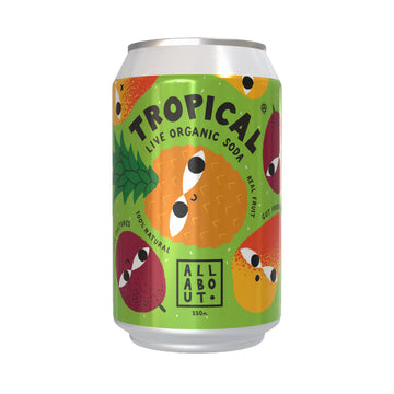 All About Kombucha Tropical Live Organic Soda