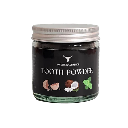 Ancestral Cosmetics Eggshell and Charcoal Tooth Powder