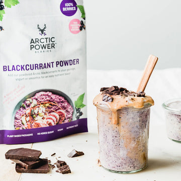 Arctic Power Berries Blackcurrant Powder with smoothie