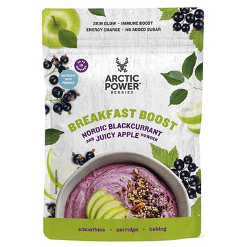 pouch of Arctic Power Berries Breakfast Boost Blackcurrant &amp; Apple Powder