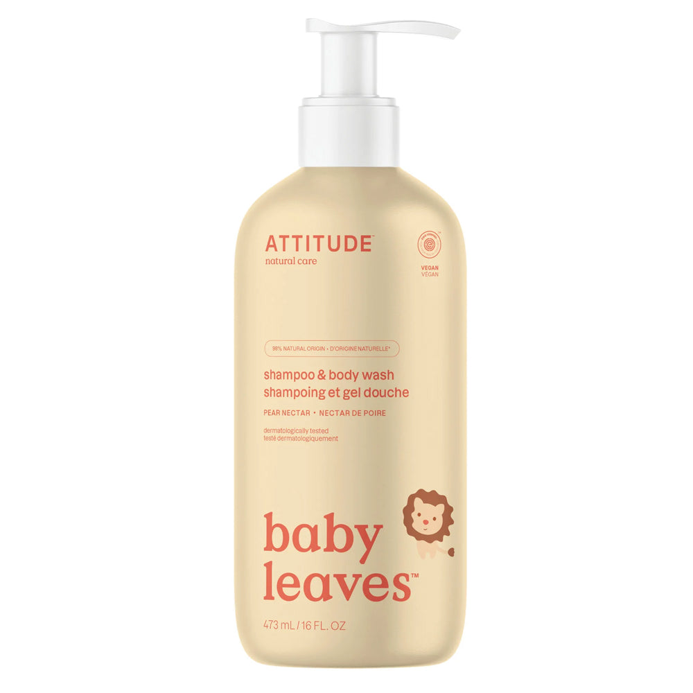 Attitude Baby Leaves Hair &amp; Body Foaming Wash - Pear Nectar