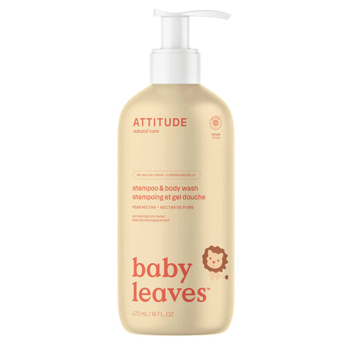 Attitude Baby Leaves Hair & Body Foaming Wash - Pear Nectar
