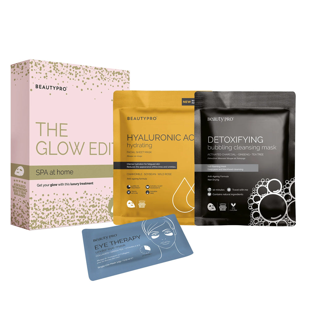 BeautyPro The Glow Edit: Spa At Home with the three masks