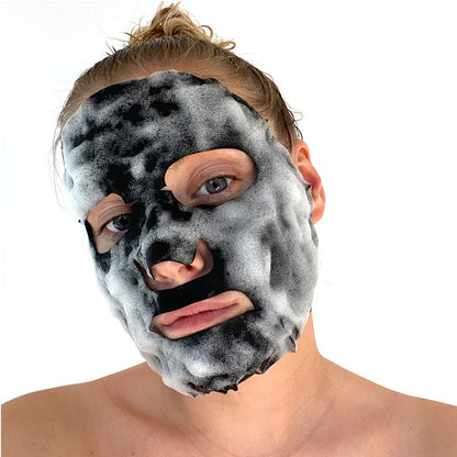 BeautyPro Detoxifying Bubbling Cleansing Mask being used