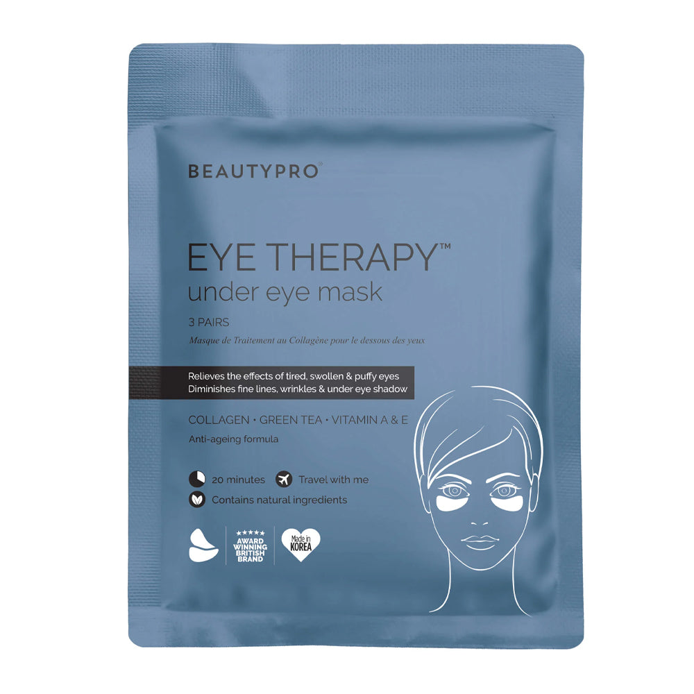 BEAUTYPRO eye therapy under eye mask packaging on a white background