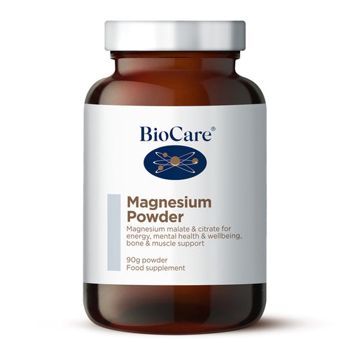 bottle of Biocare Magnesium Powder