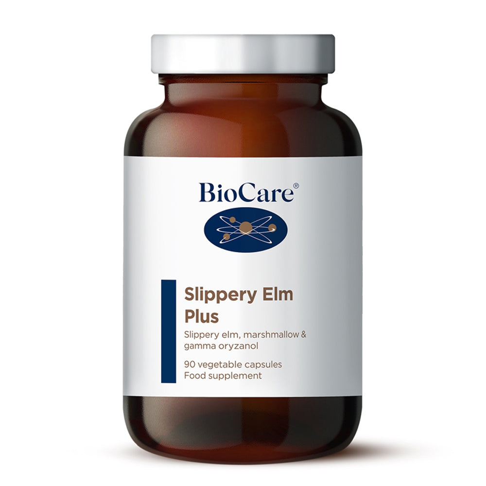 bottle of BioCare Slippery Elm Complex