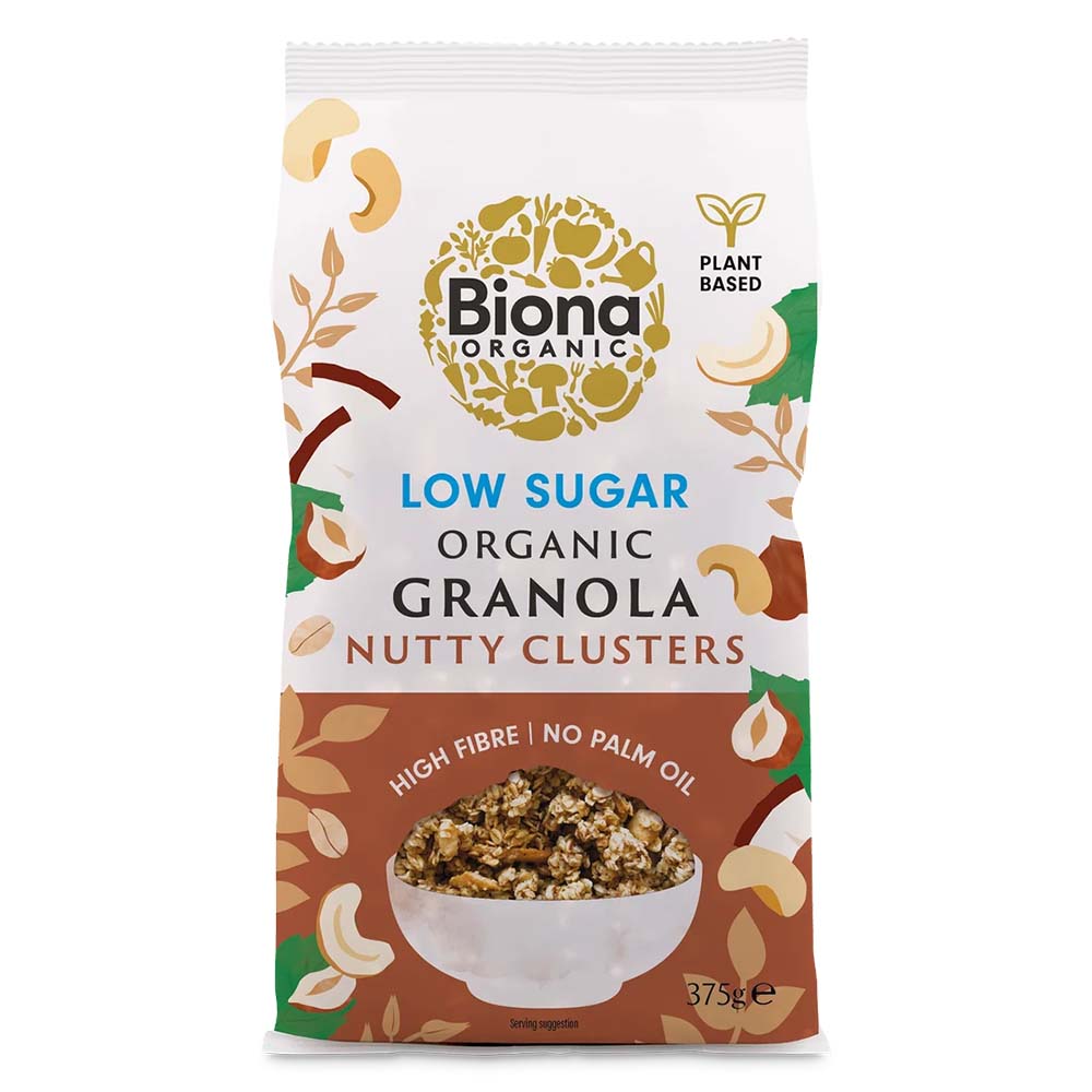 Biona Organic Granola Low Sugar Nutty Clusters