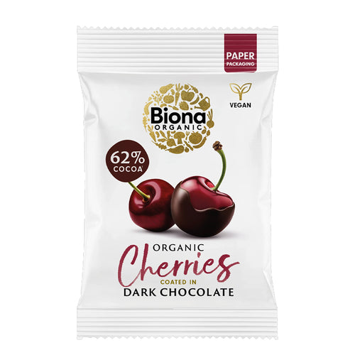 Biona Organic Cherries Coated in Dark Chocolate
