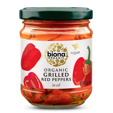 Biona Organic Grilled Red Peppers