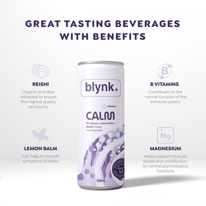 Blynk+ Calm Reishi Infused Sparkling Drink