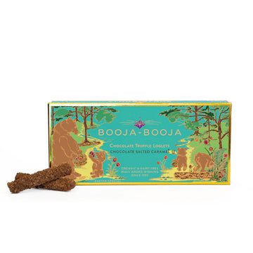 Booja Booja Easter Special Chocolate Salted Caramel Truffle Loglets with 2 chocolate logs