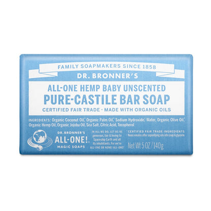 Dr. Bronner Baby Mild Unscented Pure Castile Soap