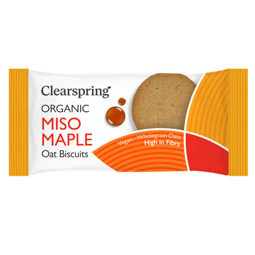 Clearspring Organic Oat Biscuits - Miso Maple