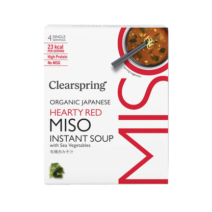 Clearspring Organic Instant Miso Soup - Hearty Red with Sea Vegetable