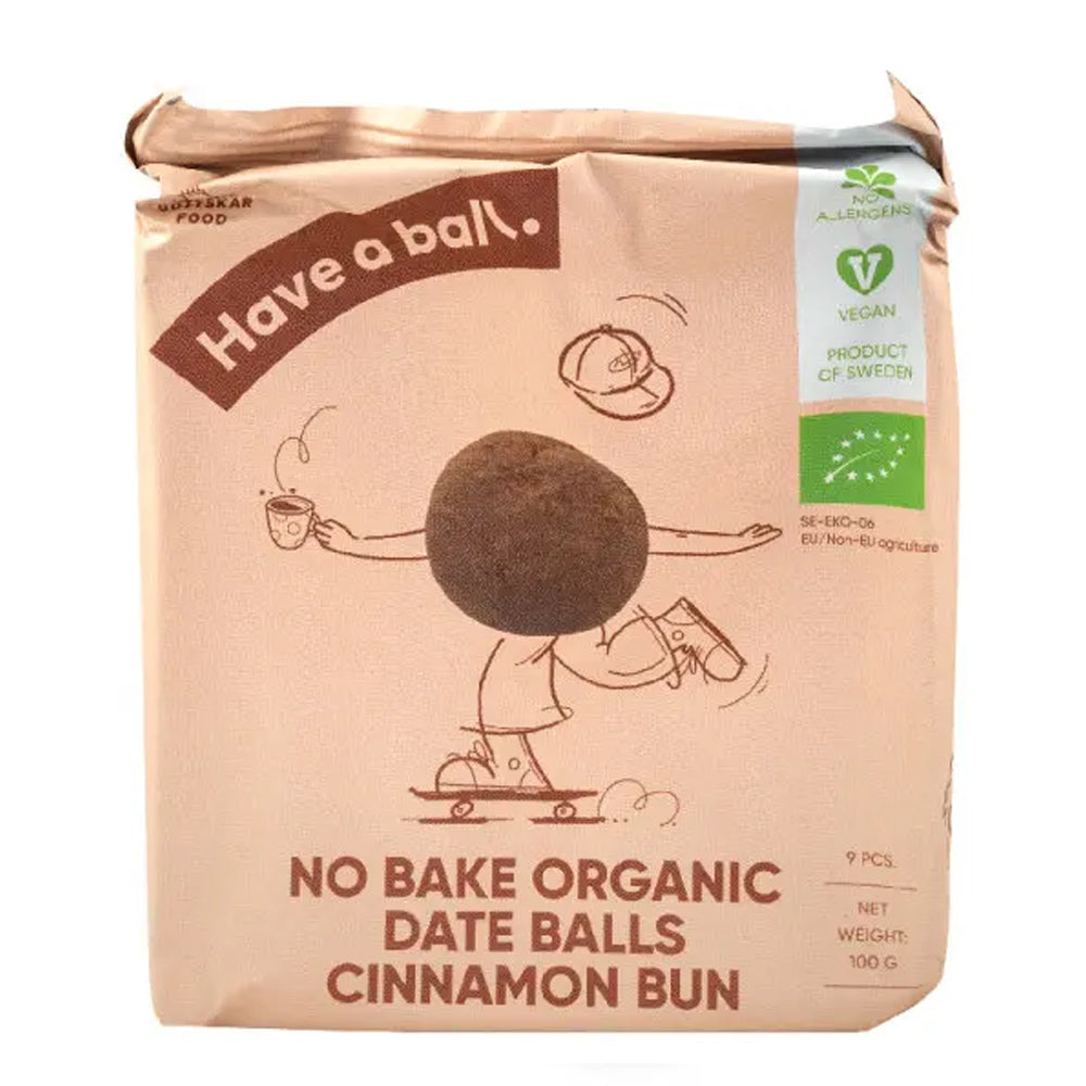 Coaties No Bake Organic Date Balls Cinnamon Bun