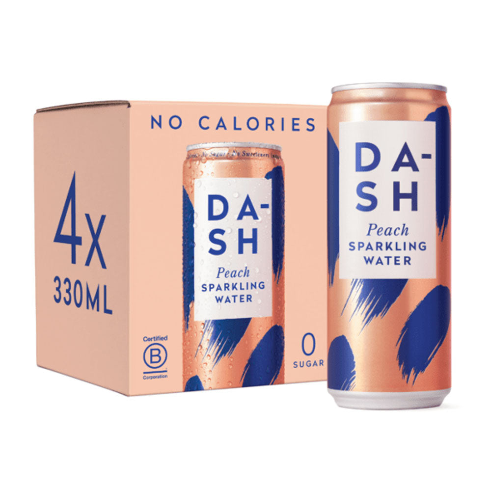 Dash Sparkling Water Peach Multipack