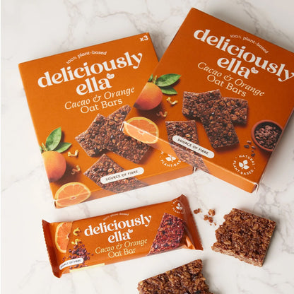 Deliciously Ella Cocoa &amp; Orange Oat Bars