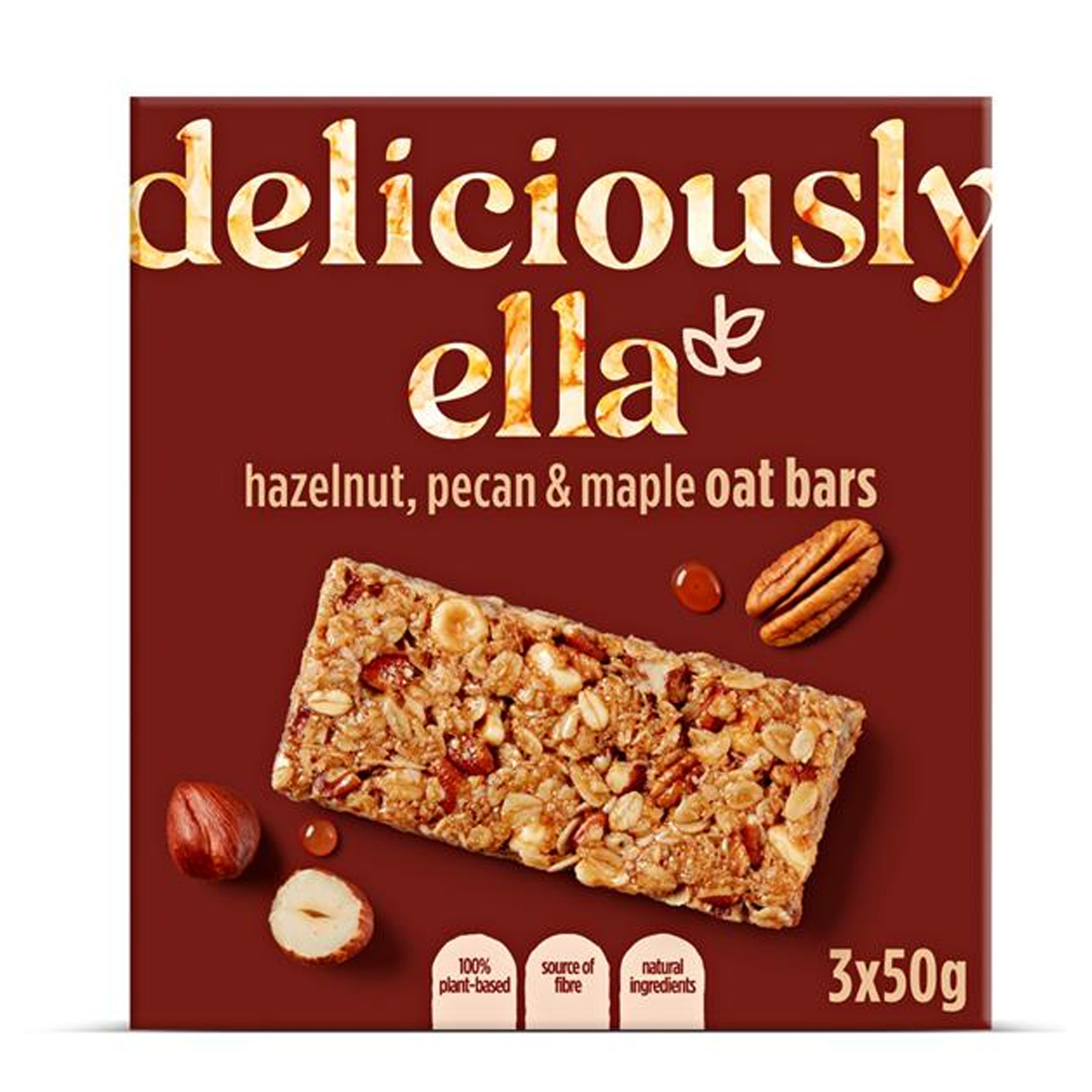 Deliciously Ella Hazelnut, Pecan and Maple Oat Bars