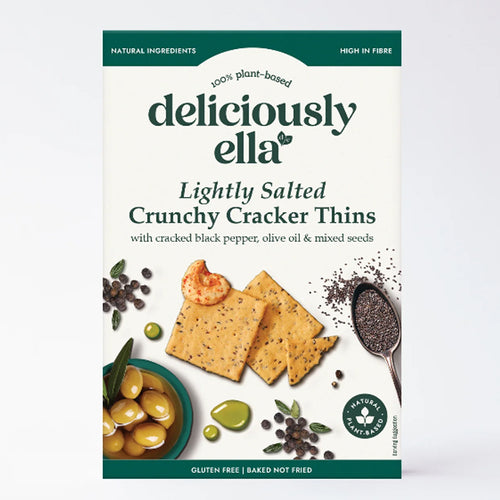 Deliciously Ella Lightly Salted Crunchy Cracker Thins