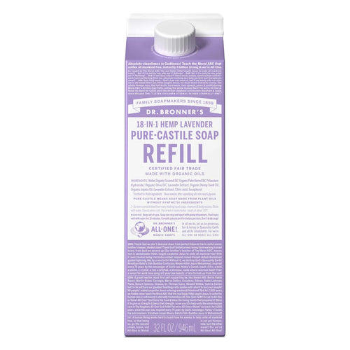 Dr. Bronner Lavender Pure Castile Soap tetra refill
