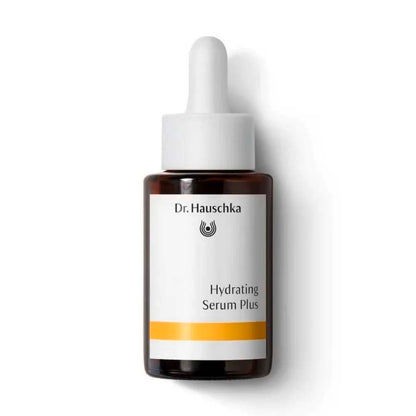 A bottle of Dr. Hauschka Hydrating Serum Plus.