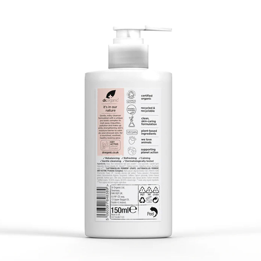 Dr. Organic Skin Calm Probiotic Cream Cleanser back 