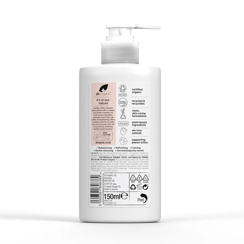 Dr. Organic Skin Calm Probiotic Cream Cleanser back 