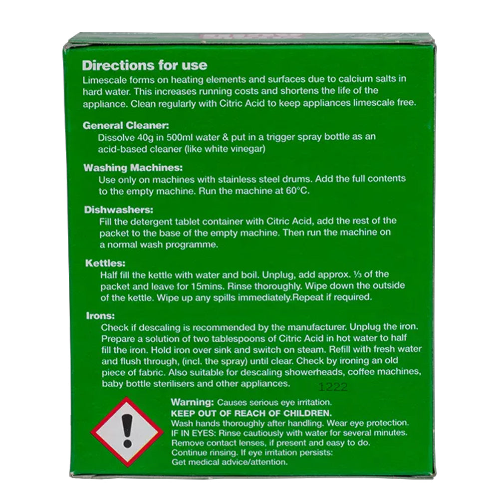 Dri-Pak Clean &amp;amp; Natural Citric Acid - 250g