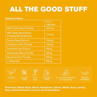 Dr. Vegan Debloat &amp; Detox nutritional information