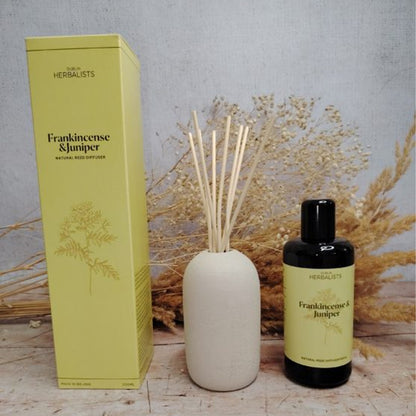 Dublin Herbalists Frankincense &amp; Juniper Natural Reed Diffuser Gift Set