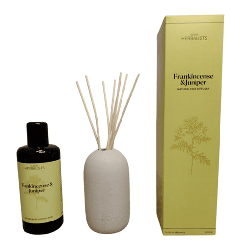 Dublin Herbalists Frankincense &amp; Juniper Natural Reed Diffuser Gift Set