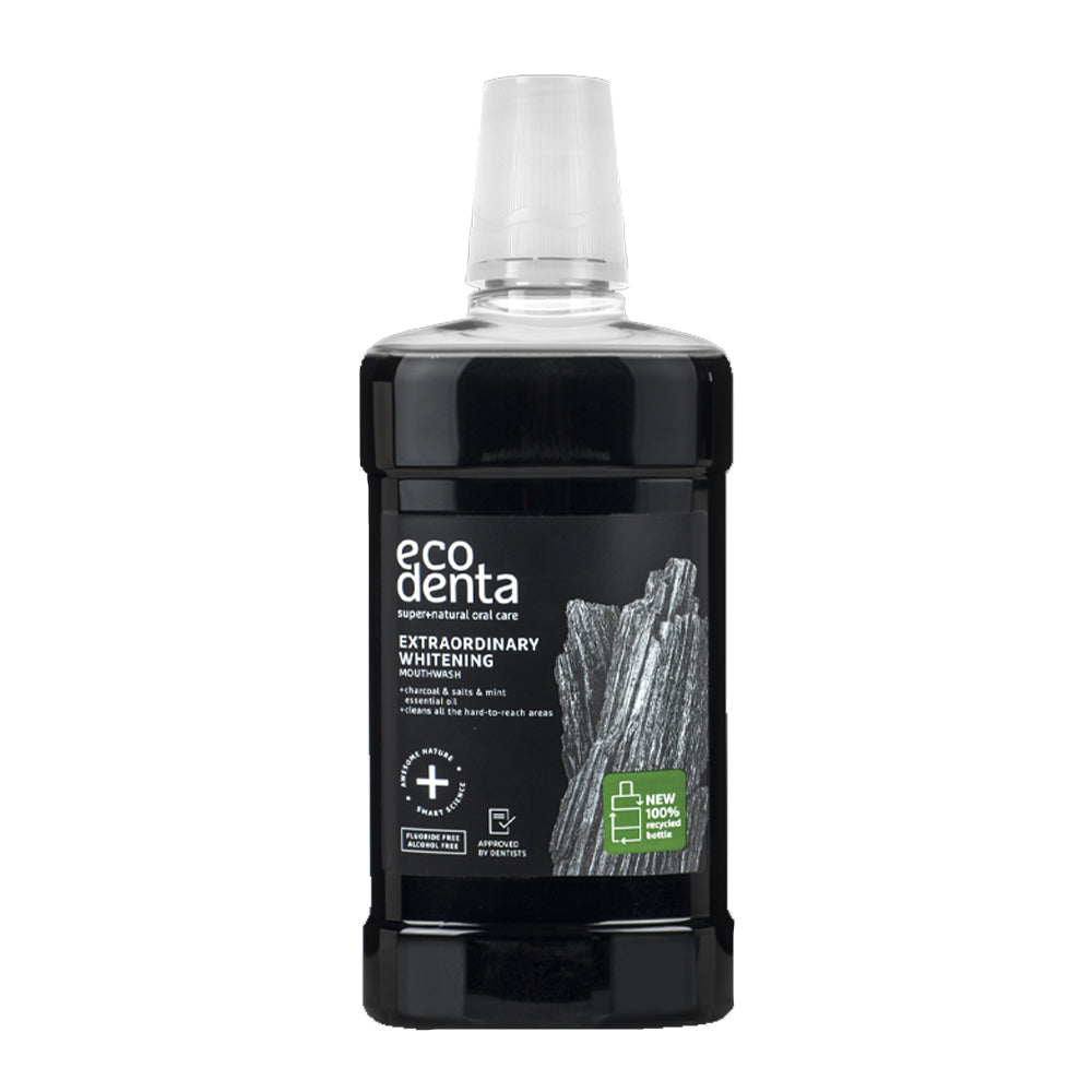 Ecodenta Extraordinary Whitening Mouthwash With Black Charcoal