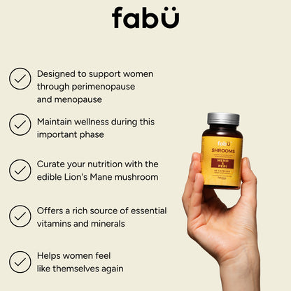 FabÜ Shrooms Meno &amp; Peri - Evergreen Healthfoods